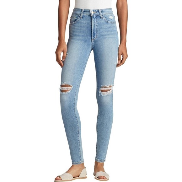 Joe's Jeans Denim - Joe's Jeans The Charlie Jeans High Rise Skinny Distressed Wall Flower NWT Sz 31
